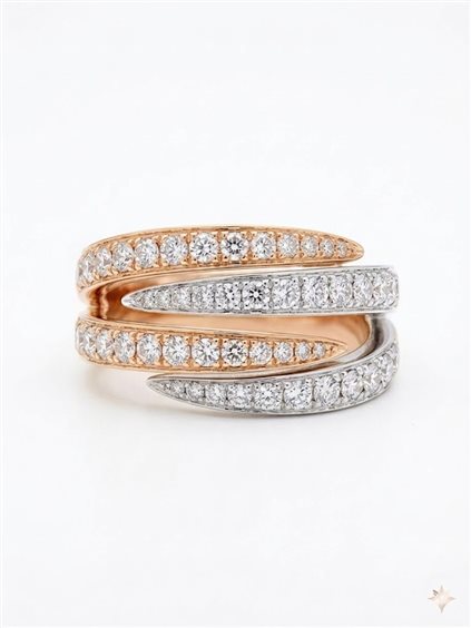 Ring Giorgio Visconti Woman in Rose Gold Diamante 1.21 Ct A17120 - A17120